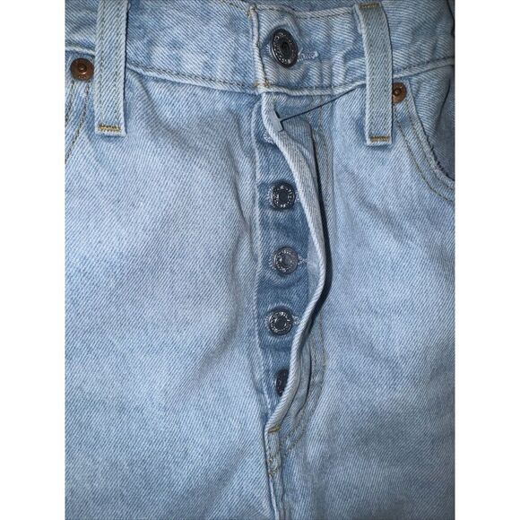 NEW Levi's Womens Premium 501 Skinny High Rise Blue Jeans Button Fly Sz 32x28 - Picture 6 of 8